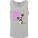 Original Music Shirt DJ Vinyl Turntable Mens Vest Tank Top Sports Grey
