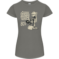 Original Music Shirt DJ Vinyl Turntable Womens Petite Cut T-Shirt Charcoal