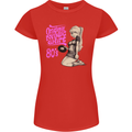 Original Music Shirt DJ Vinyl Turntable Womens Petite Cut T-Shirt Red