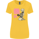 Original Music Shirt DJ Vinyl Turntable Womens Wider Cut T-Shirt Yellow