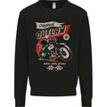 Original Outlaw Motorbike Biker Motorcycle Mens Sweatshirt Jumper Black