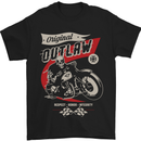 Original Outlaw Motorbike Biker Motorcycle Mens T-Shirt Cotton Gildan Black