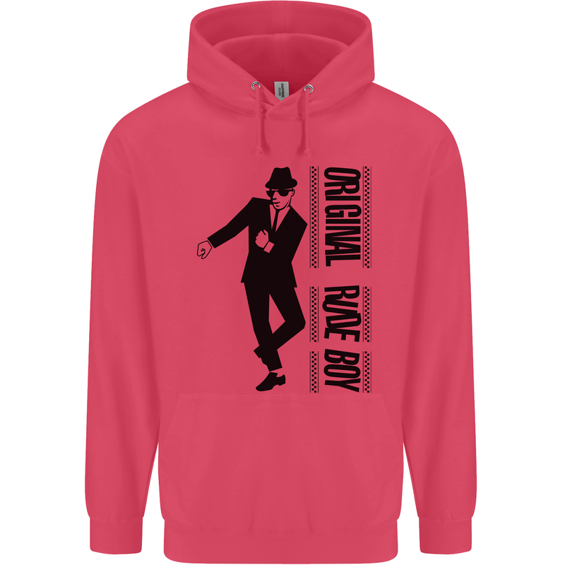 Original Rude Boy 2Tone 2 Tone SKA Childrens Kids Hoodie Heliconia