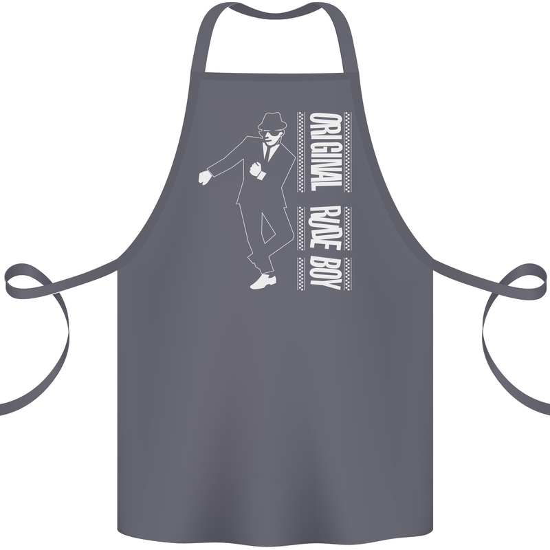 Original Rude Boy 2Tone 2 Tone SKA Cotton Apron 100% Organic Steel