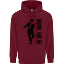 Original Rude Boy 2Tone 2 Tone SKA Mens 80% Cotton Hoodie Maroon