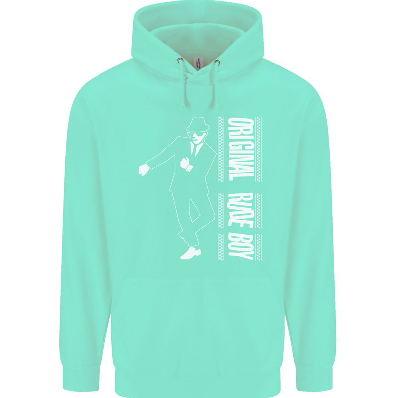Original Rude Boy 2Tone 2 Tone SKA Mens 80% Cotton Hoodie Peppermint
