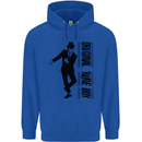 Original Rude Boy 2Tone 2 Tone SKA Mens 80% Cotton Hoodie Royal Blue