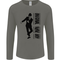 Original Rude Boy 2Tone 2 Tone SKA Mens Long Sleeve T-Shirt Charcoal