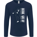 Original Rude Boy 2Tone 2 Tone SKA Mens Long Sleeve T-Shirt Navy Blue