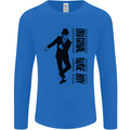 Original Rude Boy 2Tone 2 Tone SKA Mens Long Sleeve T-Shirt Royal Blue