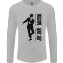 Original Rude Boy 2Tone 2 Tone SKA Mens Long Sleeve T-Shirt Sports Grey