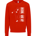 Original Rude Boy 2Tone 2 Tone SKA Mens Sweatshirt Jumper Bright Red