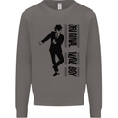 Original Rude Boy 2Tone 2 Tone SKA Mens Sweatshirt Jumper Charcoal