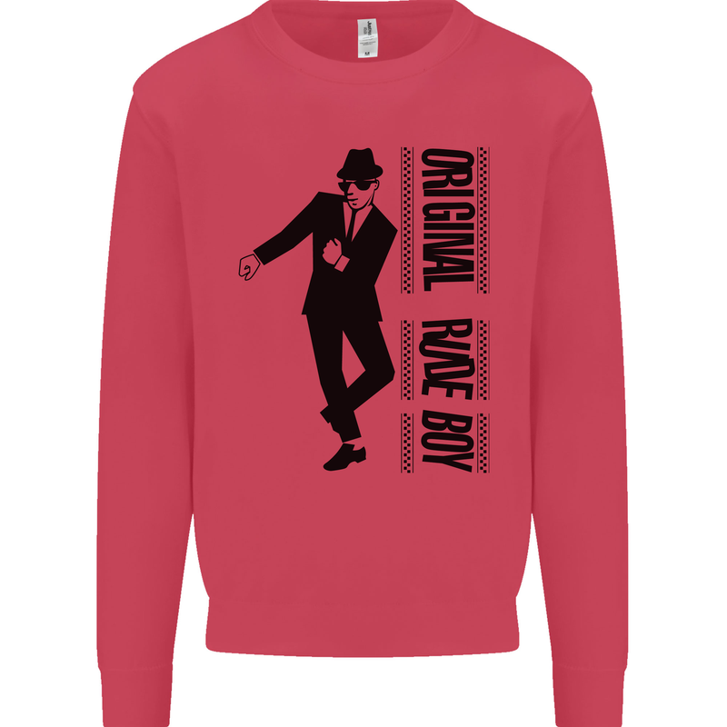Original Rude Boy 2Tone 2 Tone SKA Mens Sweatshirt Jumper Heliconia