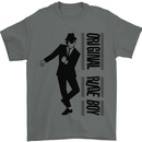 Original Rude Boy 2Tone 2 Tone SKA Mens T-Shirt Cotton Gildan Charcoal