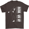 Original Rude Boy 2Tone 2 Tone SKA Mens T-Shirt Cotton Gildan Dark Chocolate