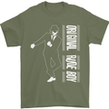 Original Rude Boy 2Tone 2 Tone SKA Mens T-Shirt Cotton Gildan Military Green