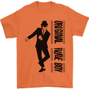 Original Rude Boy 2Tone 2 Tone SKA Mens T-Shirt Cotton Gildan Orange