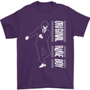 Original Rude Boy 2Tone 2 Tone SKA Mens T-Shirt Cotton Gildan Purple