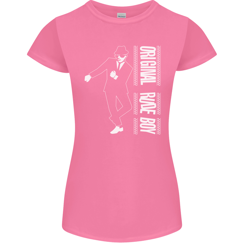 Original Rude Boy 2Tone 2 Tone SKA Womens Petite Cut T-Shirt Azalea