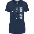 Original Rude Boy 2Tone 2 Tone SKA Womens Wider Cut T-Shirt Navy Blue
