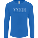 Otaku Manga Anime Video Games Gamer Mens Long Sleeve T-Shirt Royal Blue