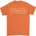 Otaku Manga Anime Video Games Gamer Mens T-Shirt Cotton Gildan Orange