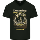 Ouija Board Learning Your ABC Mens V-Neck Cotton T-Shirt Black