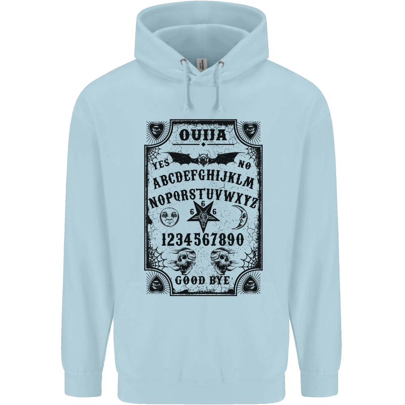 Ouija Board Voodoo Demons Spirits Halloween Childrens Kids Hoodie Light Blue