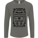 Ouija Board Voodoo Demons Spirits Halloween Mens Long Sleeve T-Shirt Charcoal