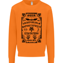 Ouija Board Voodoo Demons Spirits Halloween Mens Sweatshirt Jumper Orange
