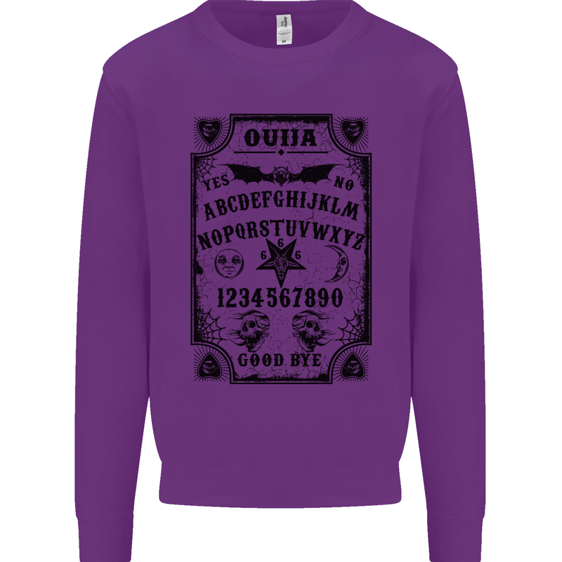 Ouija Board Voodoo Demons Spirits Halloween Mens Sweatshirt Jumper Purple