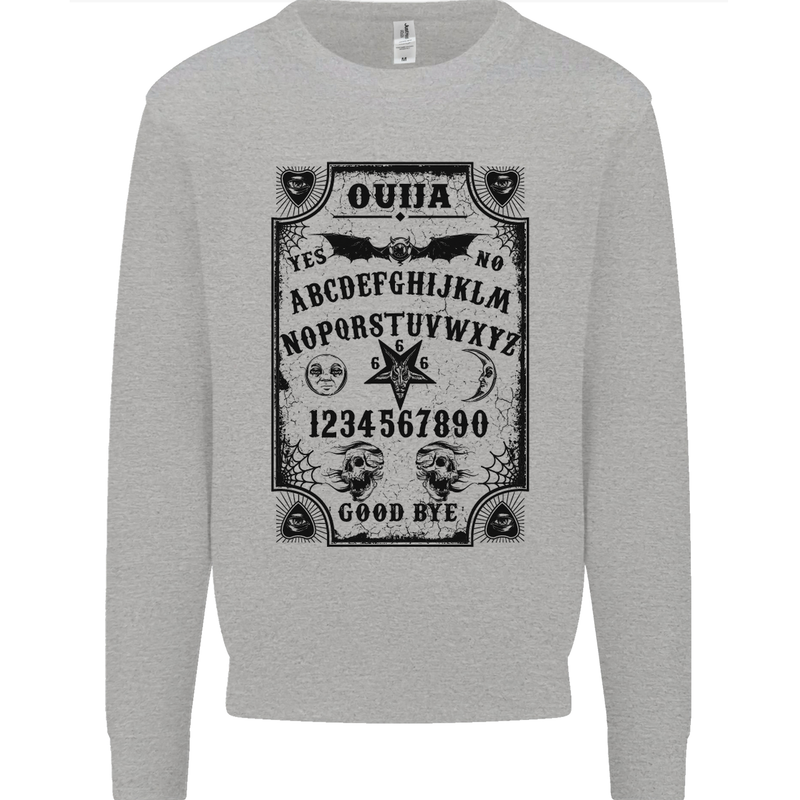 Ouija Board Voodoo Demons Spirits Halloween Mens Sweatshirt Jumper Sports Grey
