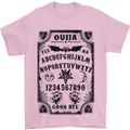 Ouija Board Voodoo Demons Spirits Halloween Mens T-Shirt Cotton Gildan Light Pink