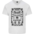 Ouija Board Voodoo Demons Spirits Halloween Mens V-Neck Cotton T-Shirt White