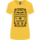 Ouija Board Voodoo Demons Spirits Halloween Womens Wider Cut T-Shirt Yellow