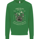 Ouija Spirit Board Halloween Demons Ghosts Kids Sweatshirt Jumper Irish Green