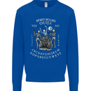 Ouija Spirit Board Halloween Demons Ghosts Kids Sweatshirt Jumper Royal Blue