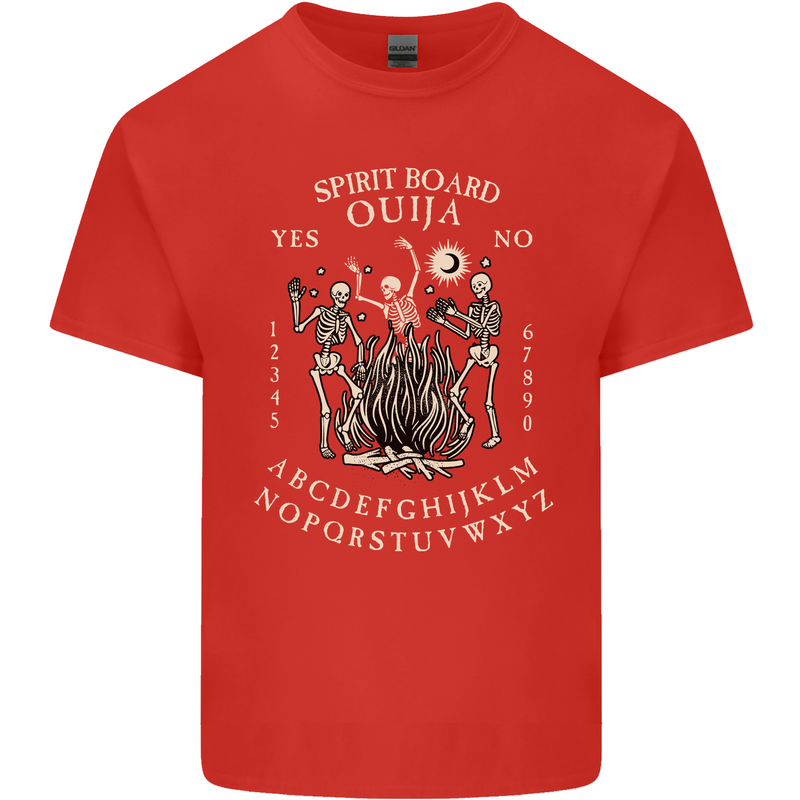 Ouija Spirit Board Halloween Demons Ghosts Kids T-Shirt Childrens Red