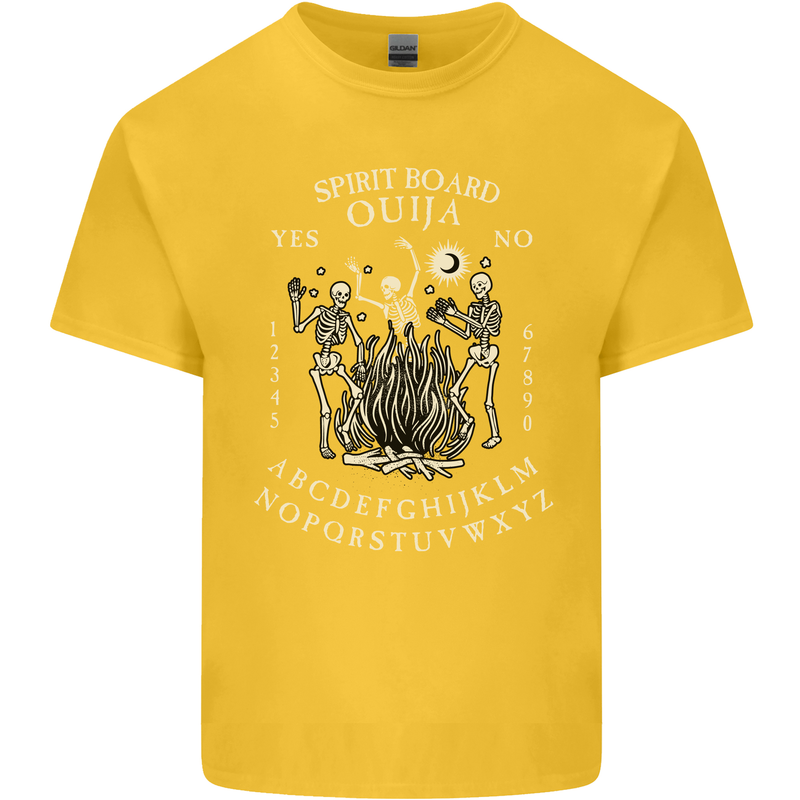 Ouija Spirit Board Halloween Demons Ghosts Kids T-Shirt Childrens Yellow