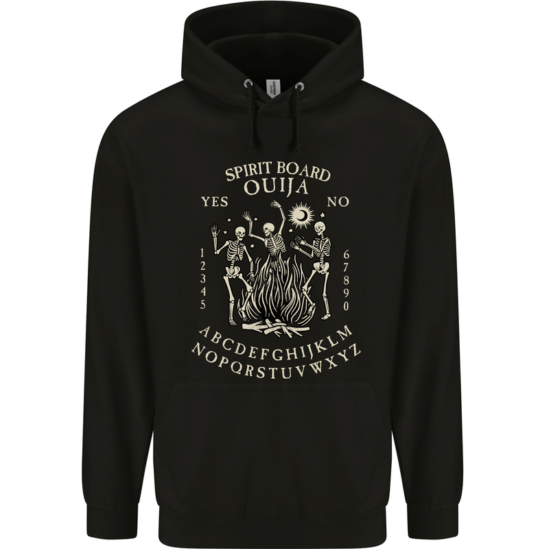 Ouija Spirit Board Halloween Demons Ghosts Mens 80% Cotton Hoodie Black
