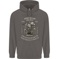 Ouija Spirit Board Halloween Demons Ghosts Mens 80% Cotton Hoodie Charcoal