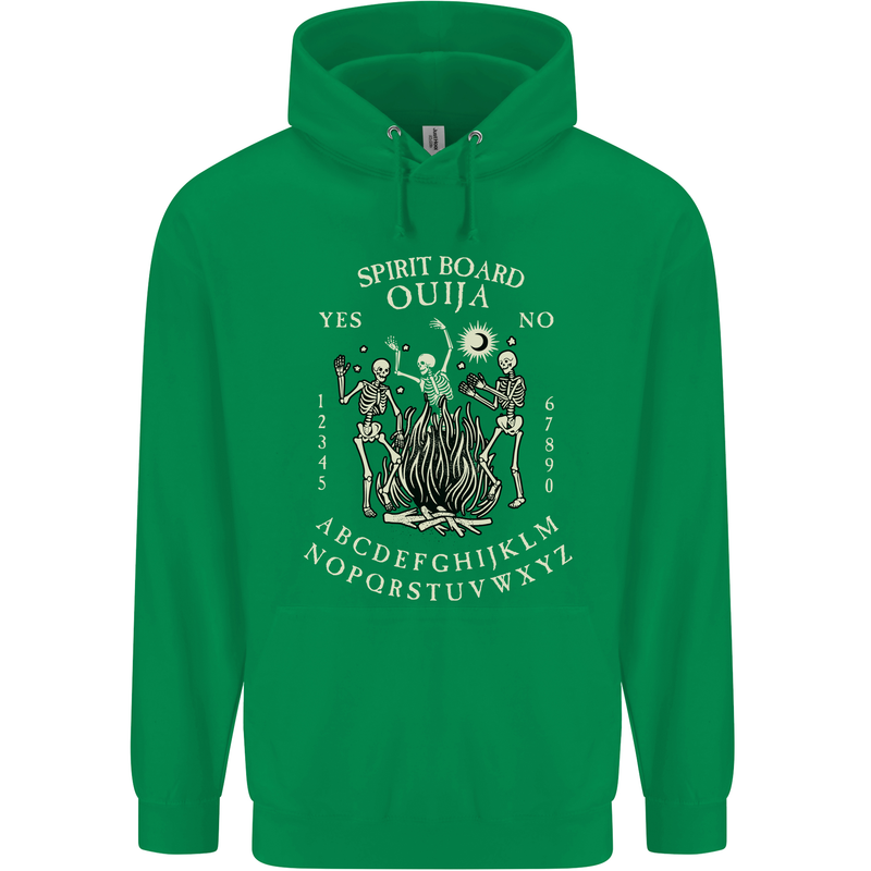Ouija Spirit Board Halloween Demons Ghosts Mens 80% Cotton Hoodie Irish Green