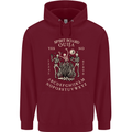Ouija Spirit Board Halloween Demons Ghosts Mens 80% Cotton Hoodie Maroon