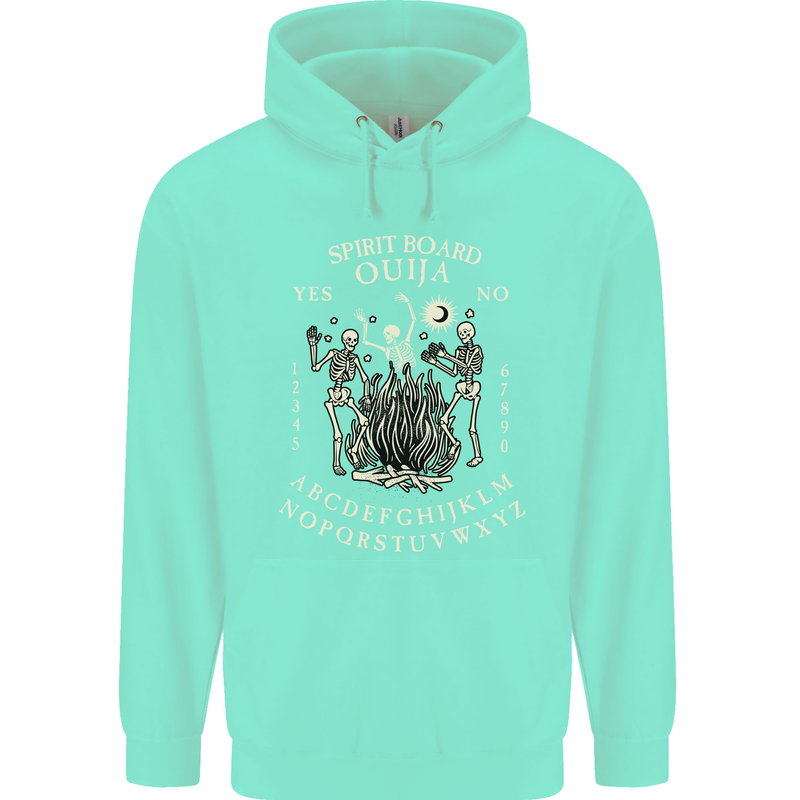 Ouija Spirit Board Halloween Demons Ghosts Mens 80% Cotton Hoodie Peppermint