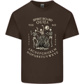 Ouija Spirit Board Halloween Demons Ghosts Mens Cotton T-Shirt Tee Top Dark Chocolate