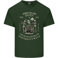Ouija Spirit Board Halloween Demons Ghosts Mens Cotton T-Shirt Tee Top Forest Green