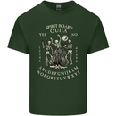 Ouija Spirit Board Halloween Demons Ghosts Mens Cotton T-Shirt Tee Top Forest Green