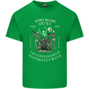 Ouija Spirit Board Halloween Demons Ghosts Mens Cotton T-Shirt Tee Top Irish Green