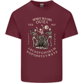 Ouija Spirit Board Halloween Demons Ghosts Mens Cotton T-Shirt Tee Top Maroon